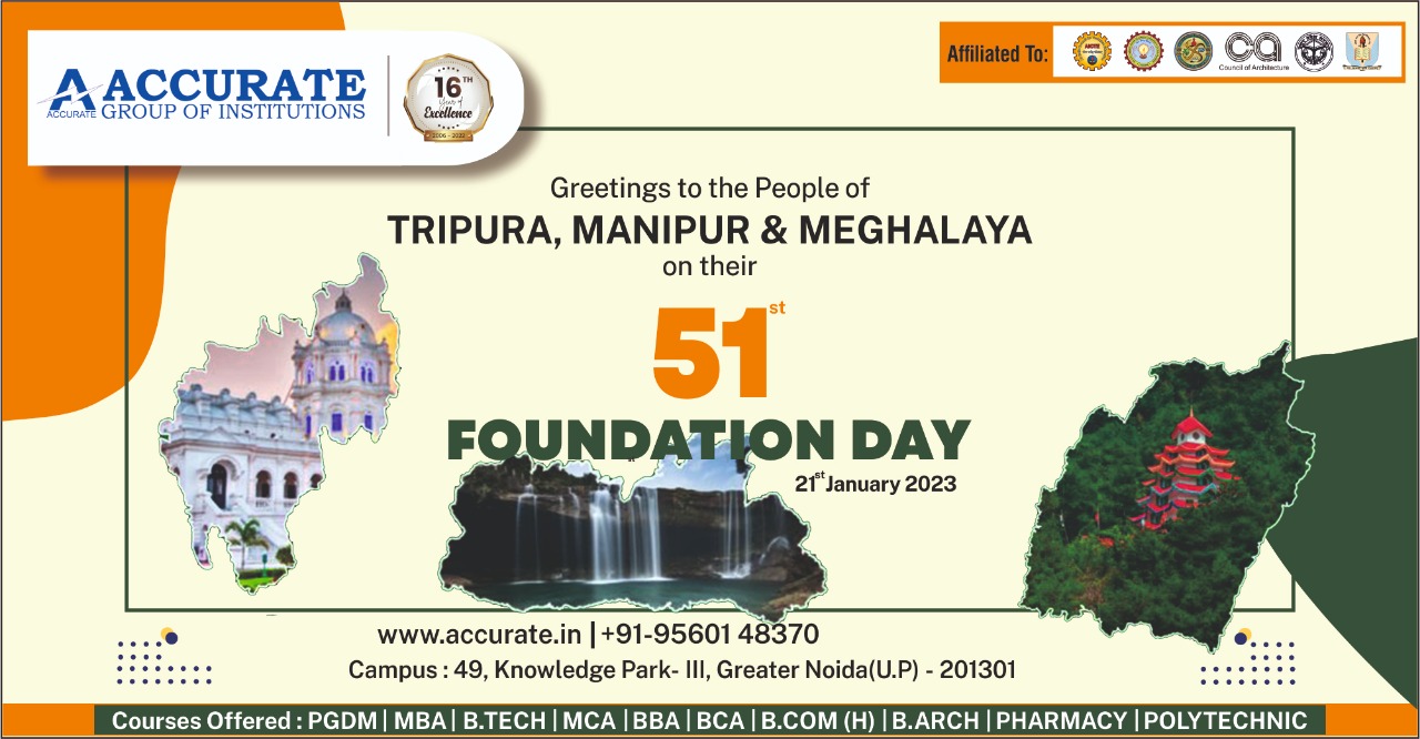 Tripura Manipur and Meghalaya Foundation Day